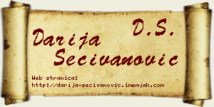 Darija Sečivanović vizit kartica